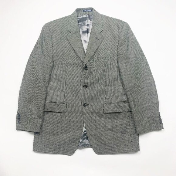 Ralph Lauren Mens Gray Notch Lapel Long Sleeve Single Breasted Blazer Size 40 - Picture 1 of 9